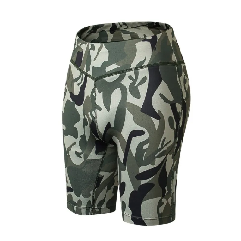 women's sports shorts Compression Fit Tight Night Reflective High Waist Elastic yoga Shorts Women Tight Bottom Slim shorts