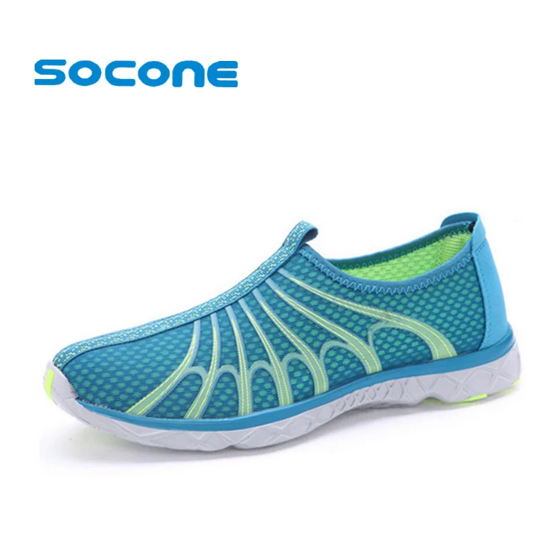 Socone/Коллекция года; дышащая летняя пляжная обувь для прогулок; Удобная Женская водонепроницаемая обувь без шнуровки; удобные сандалии-светильник