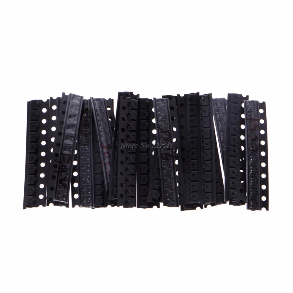 Transistors Kit 180 Pcs 18 Values SMD Transistor Assorted Kit SOT-23 2N2222 S9013 S9014 S9015 S9018 SMD Triode Transistors