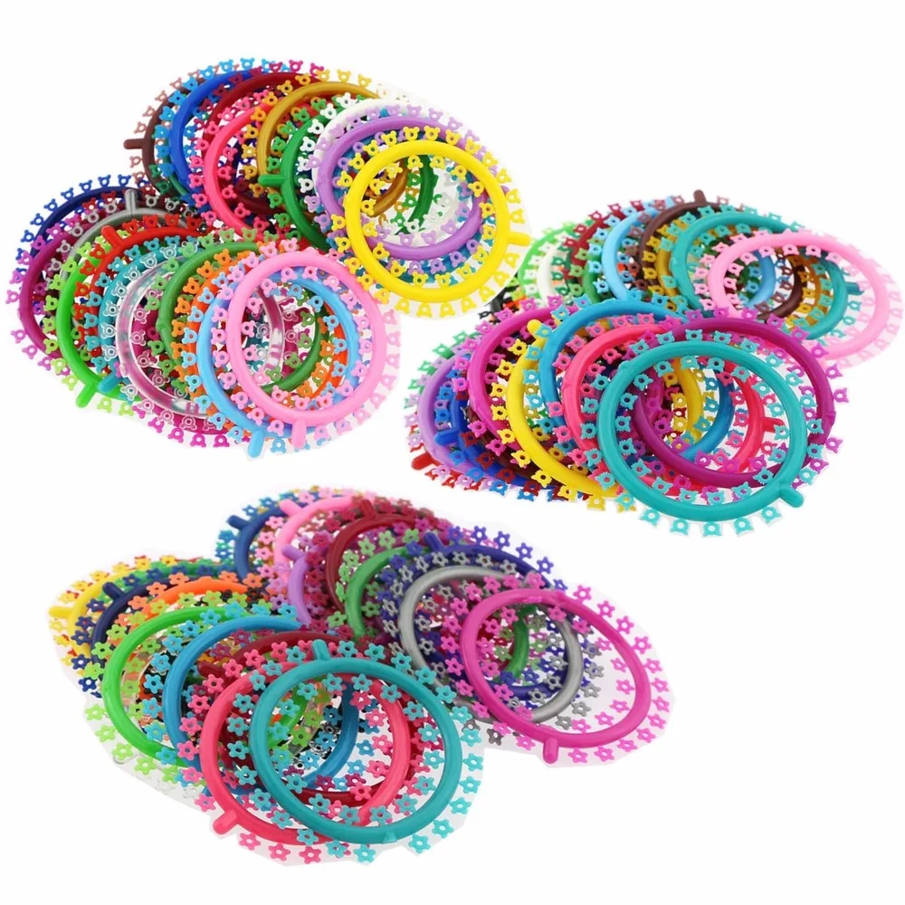 

25 Rolls 1000 Pcs Dental Orthodontic Cartoon Flower Cat Mouse Ligature Ties O-Ring Elastic Bands Braces