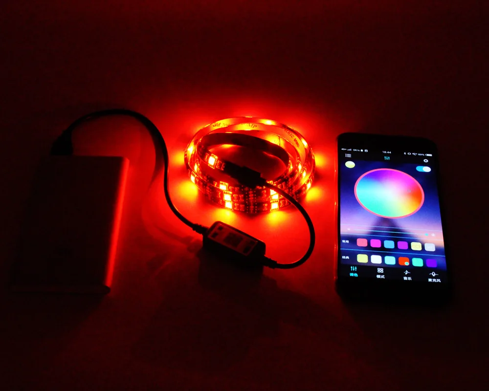 Светодиодная лента USB Bluetooth 5 В Тира светодиодный RGB ленты SMD 5050 гибкая лента Ambilight ТВ свет Подсветка для телевизора компьютера смещения освещение RGB лента для компьютера