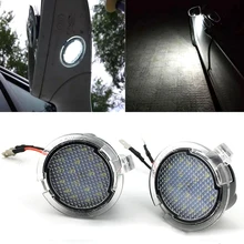 Niscarda 2 Pcs Sotto Specchio Puddle Luce Per ford Edge Fusion Flex Explorer Mondeo Toro F-150 Expedition Auto Super luminoso lampada
