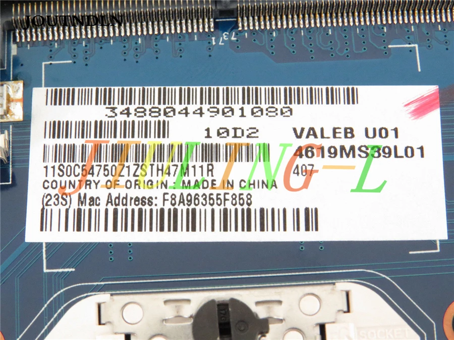 LA-8127P for Lenovo ThinkPad Edge E545 VALEB AMD laptop motherboard 04X4809