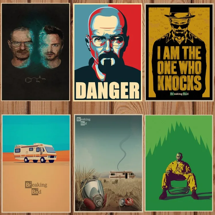 

Breaking Bad movie retro Poster Vintage Kraft Paper Retro Posters Wall Sticker Bar Cafe Decoration Home Decor Gift A4