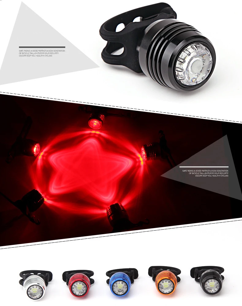 Clearance Cycling Safety Warning Lamp 6-20 Hours Runtime MTB Road Bike Rear Head Light Cycle Lighting Figment USB Charge Red White Color 7 Clearance Cycling Safety Warning Lamp 6-20 Hours Runtime MTB Road Bike Rear Head Light Cycle Lighting Figment USB Charge Red White Color 7