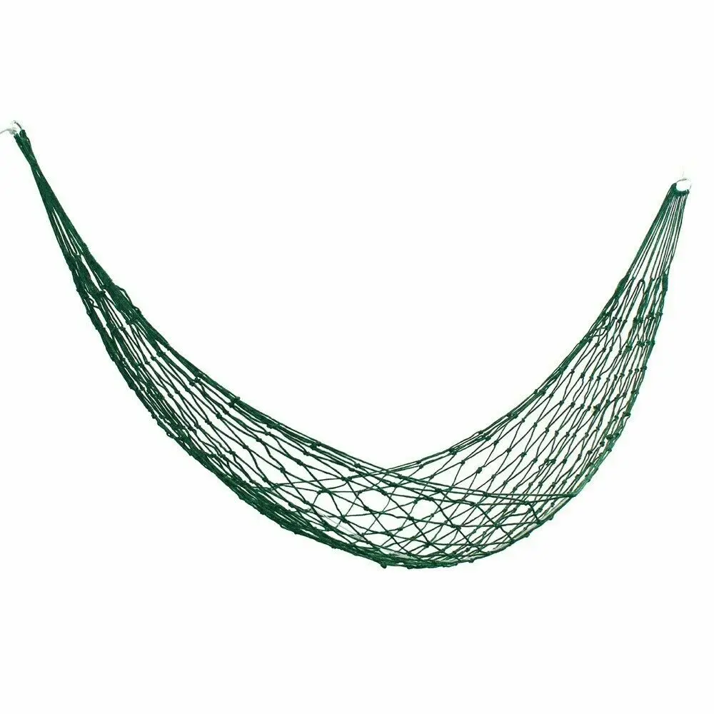 

260*80cm 2 Colors Portable Single Nylon Hammock Net Netting Hanging Bed Outdoor Camping Mesh Net Sleeping Bed hamaca