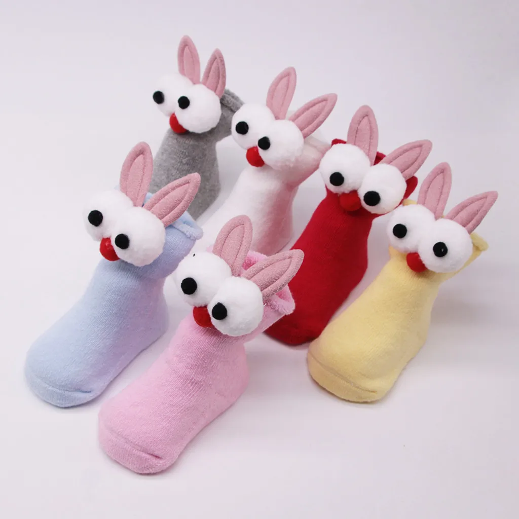 

SAGACE Newborn Warm Socks Cute Cartoon Baby Kids Girls Socks Anti-slip Warm Socks Toddler Cute Infant Babies Soft Socks