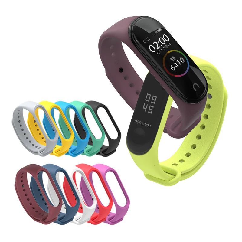 

Bracelet for Xiaomi Mi Band 3 4 Sport Strap watch Silicone wrist strap For xiaomi mi band 3 4 waterproof Miband 4 3 Strap