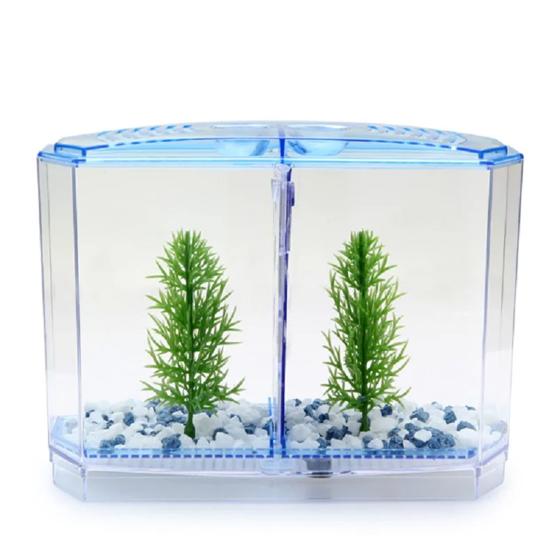 arcylic nano mini Betta fighting fish tank Tropical aquarium Breeding