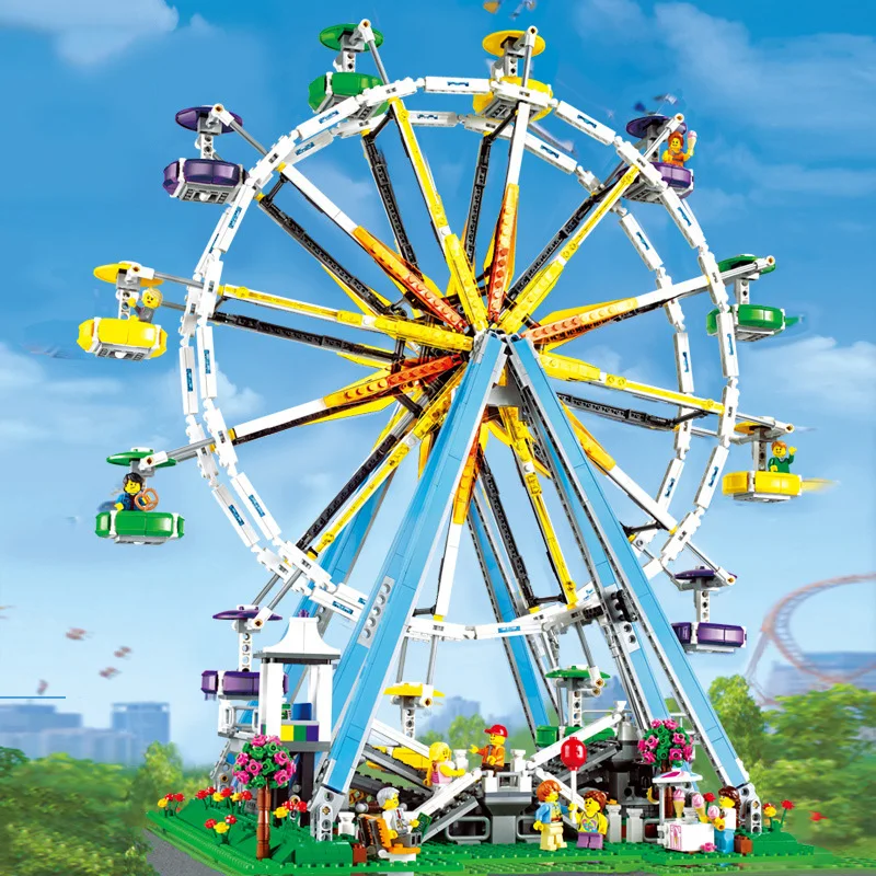 

Ferris Wheel Compatible Legoing Children Assembled Educational Model Kit Diy Building Blocks Brick Toys Kids Birthday Gifts I32