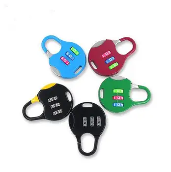 

Color cartoon mini digital password lock luggage locker metal padlock gym wardrobe lock