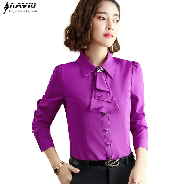 Size S 5XL Fashion Spring Autumn Women Tops V neck Long