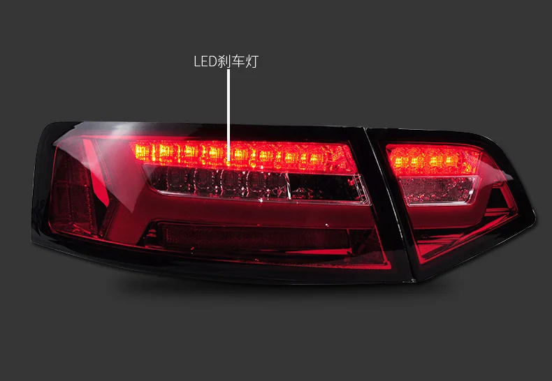 Flash Deal doxa Car Styling for au di A6 Taillights 2009-2012 for A6 LED Tail Lamp Rear Lamp DRL+Brake+Park+Signal led lights 2