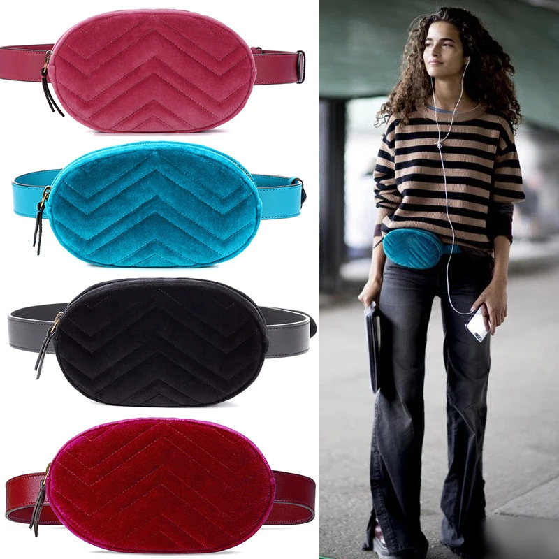 Riñonera redonda para mujer, bolso de cuero de marca de lujo, de alta calidad, color rojo, negro y para verano, 2019|Riñoneras| - AliExpress