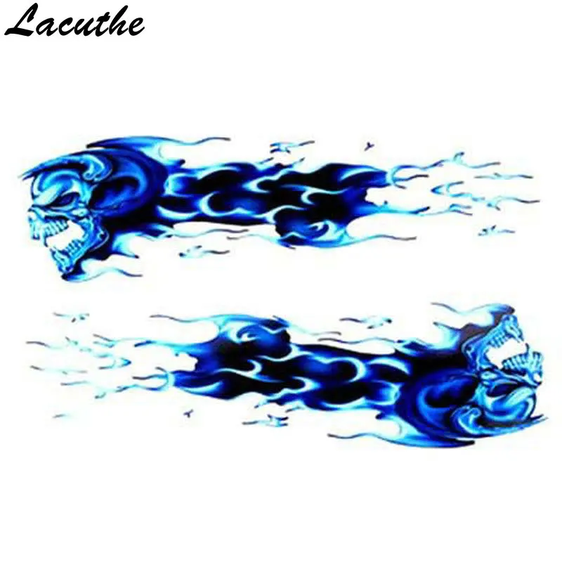 

Vinyl Wolf Head Decals Skull Head Fire Flame Funny Eagle Clown Sticker for Motorcycle Car Door Stickers Truck Helmet Decor ZG14