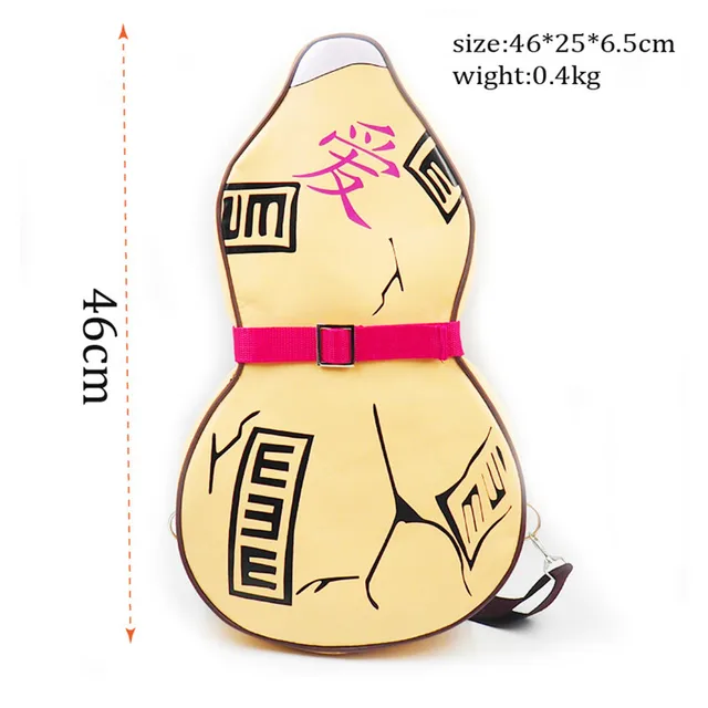 Gaara Naruto Gourd Bag Backpack Weapons Cosplay Cos Prop Anime Costume