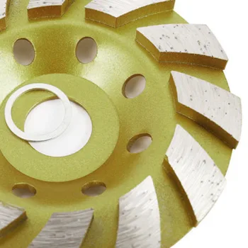 

100mm 4 Diamond Grinding Cup Blades Wheel Stone Marble Concrete Sanding Disc