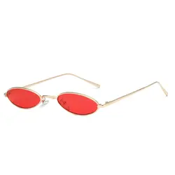 Новый Брендовая Дизайнерская обувь маленькие круглые очки Для женщин Винтаж дамы солнцезащитные очки в стиле ретро-Для женщин очки Sunnies
