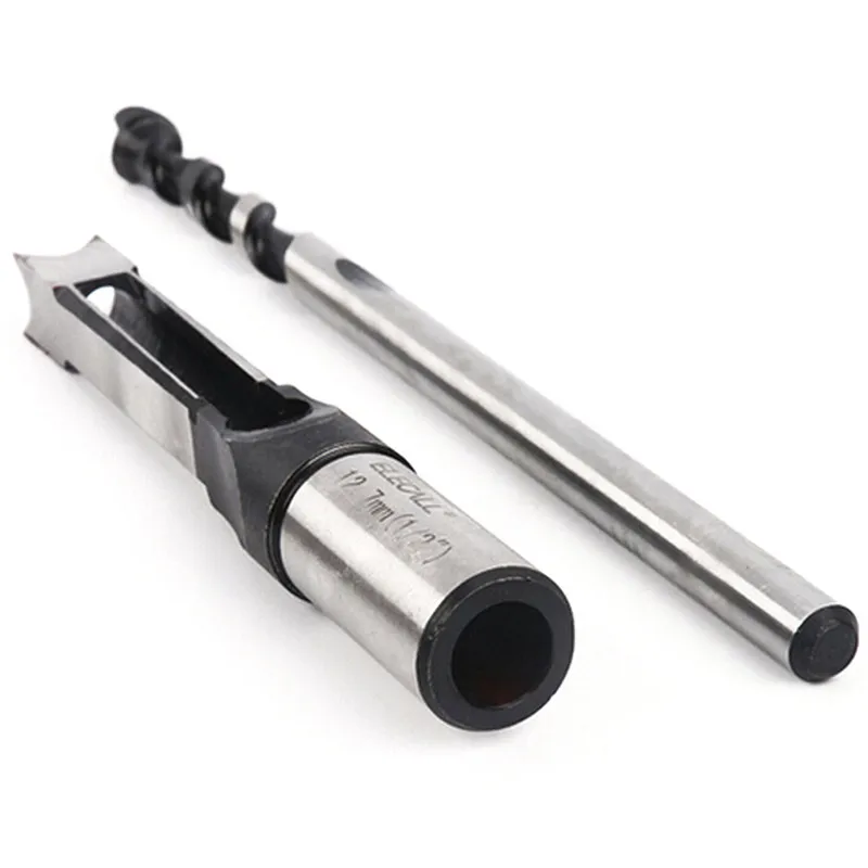 High Speed Steel drill bit Metric Mortising Chisel Woodwork Square Hole Drill Bit Cutter Tool 1/2'