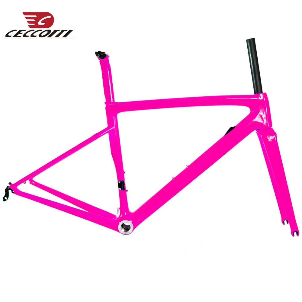 

CECCOTTI Carbon Road Bike Frame disc brakes Di2 Mechanical UD carbon frame 44/49/52/54/56cm