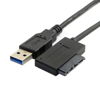 

Xiwai USB 3.0 to 7+6 13pin Slimline Sata Adapter Cable for Laptop CD DVD Rom Optical Drive