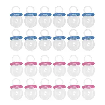 

12pcs Transparent Clear Gift Candy Box Pacifier Party Jewelry Candy Storage Box Clear Birthday Wedding Candy Gift Box Plastic