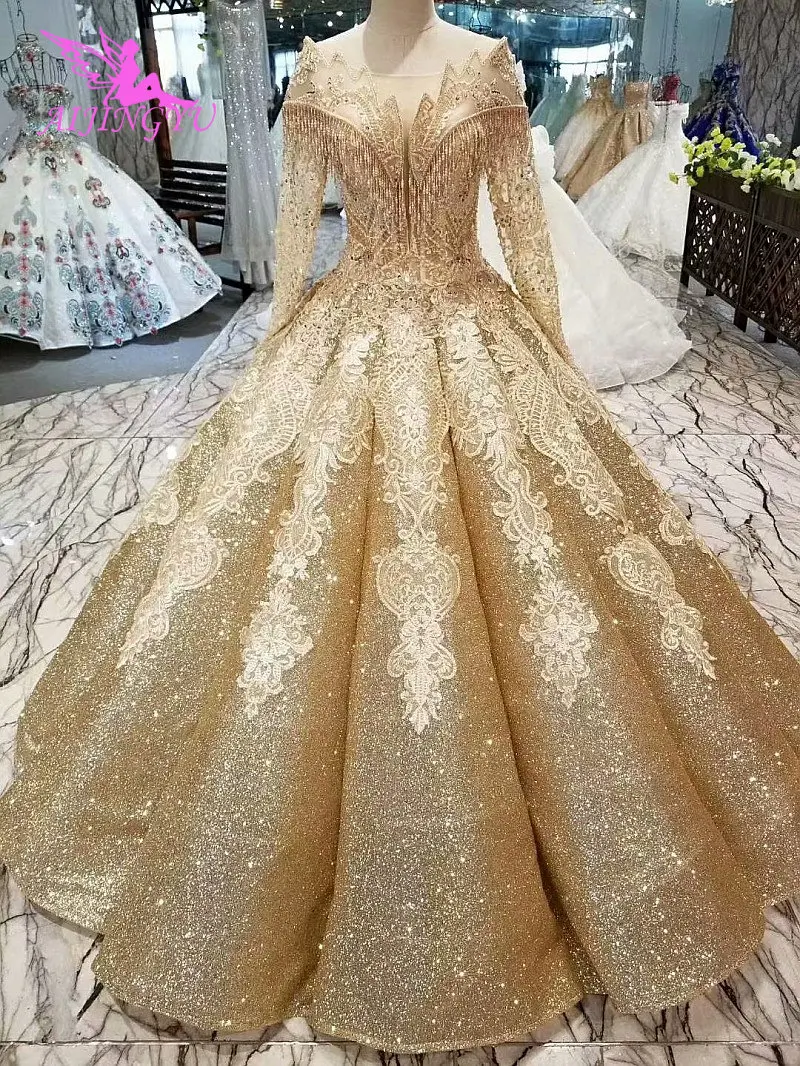 AIJINGYU свадебное платье-бохо винтажная коллекция для невесты сшитый материал специальные королевские дешевые платья турецкое свадебное платье es