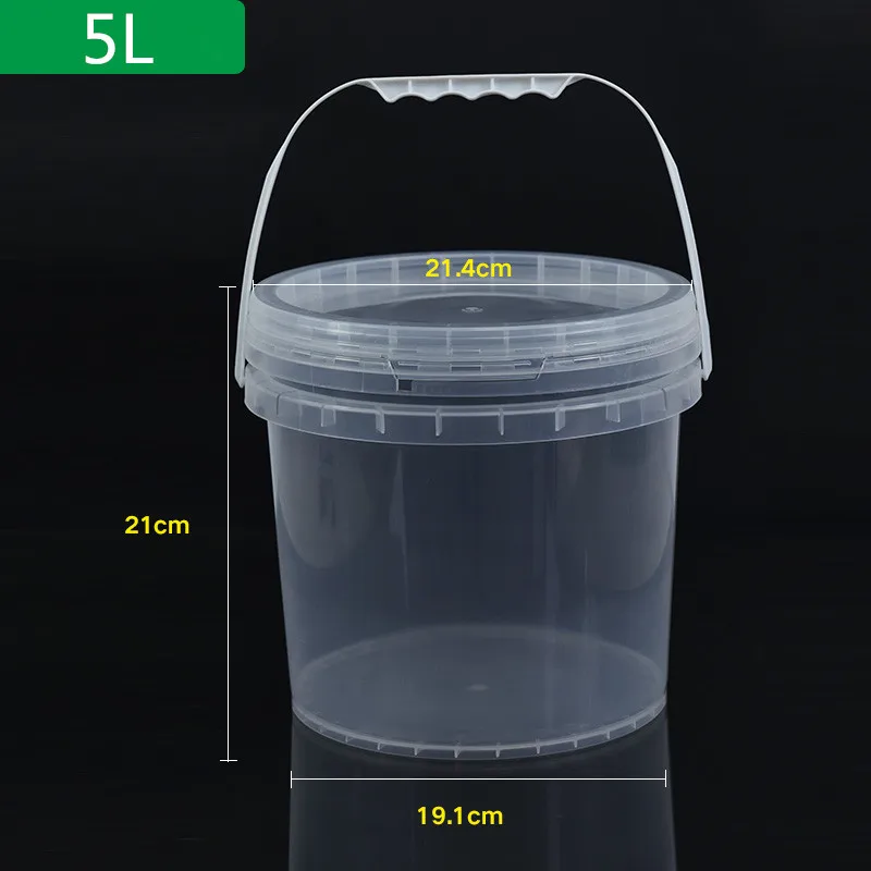 

Food Grade plastic container 5 liters for food,Paint,Liquid high quality Empty PP bucket Portable Refillable Bottle