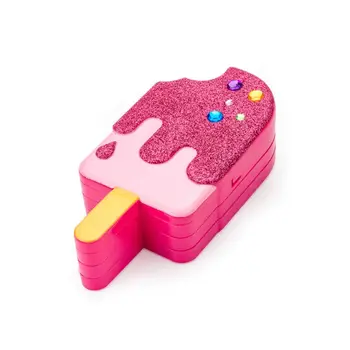 

Ice Cream Makeup Cosmetic Eyeshadow Palette Blusher Lip Gloss Set for Girls Princess Pretend Play Toy