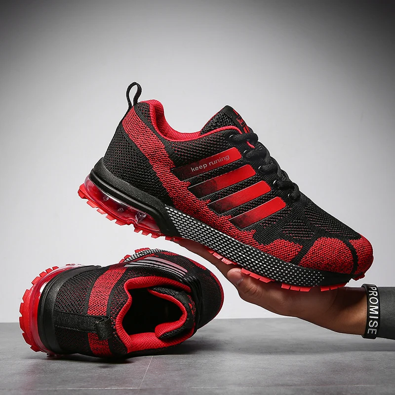 Мужская беговая Обувь, бег дешевые кроссовки Женская прогулочная дышащая волнистая Спортивная Тройная обувь для прогулок