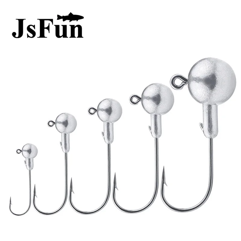 

10pcs/lot 1.5g-10g Lead Head Hook Crank Jig Bait Fishing Hooks For Soft Worm Lure Carp Fishing Tool Accessories Pesca FH92