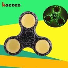 Камуфляж светящийся Спиннер, игрушка-Непоседа, пластик для развития рук Вертушка для снятия стресса, для страдающих аутизмом игрушки для детей, подарок на день рождения