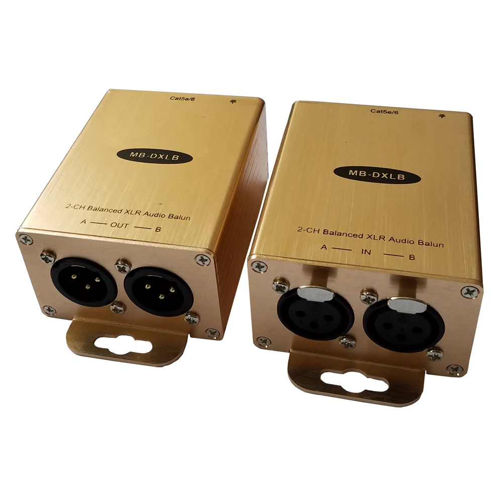 Cat5 Balanced Audio Extender XLR Audio Balun AES Analog Audio Over Cat5