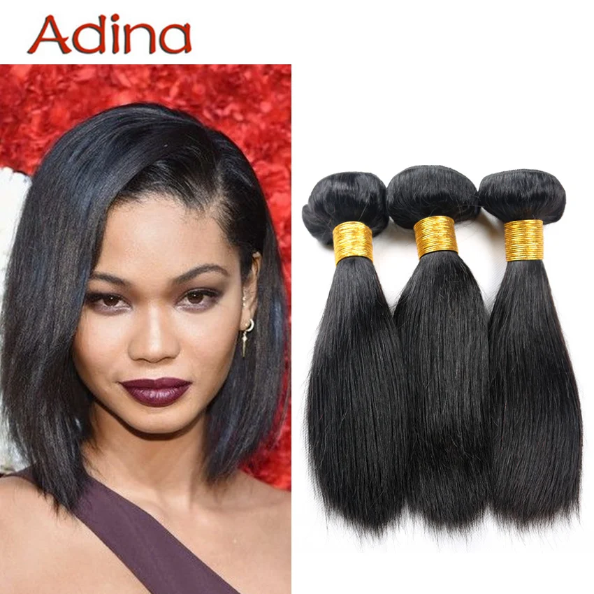 

Short Straight Hair Style New Fashion 2016 Peruvian Virgin Human Extension Weft Straight Unprocessed 3 Bundles Deal Short Hair