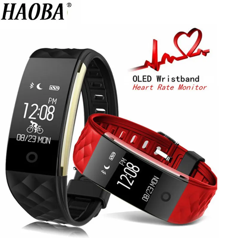 

HAOBA Smart Wristband Bluetooth Bracelet Wristband Heart Rate Sleep Monitor Pedometer Waterproof Smart band For Android IOS