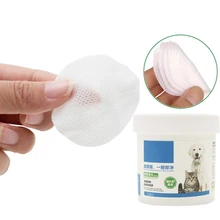 

120pcs Clean Disinfection Dogs Grooming Wipes Wet Tissue Grooming Pet Wipes for Dogs Cats Other Pets to Clean the Tear Stains