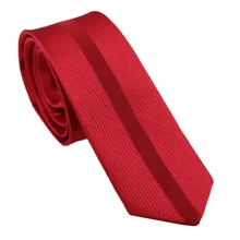 Coachella Галстуки красная полоса с черный горошек Панель Дизайн галстук микрофибры узкий галстук 6 см