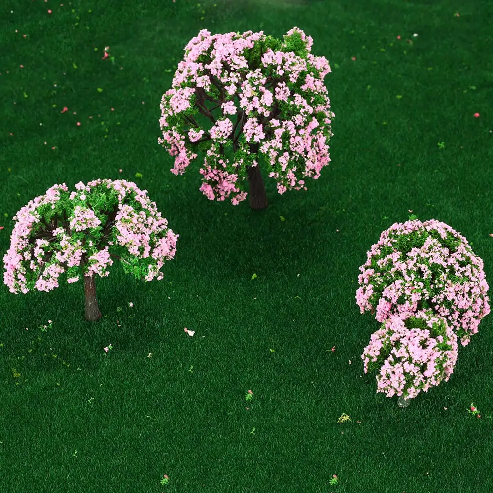 Details about / 100x Plastic Flowering Plants Landscape Railway Layout Scene 4cm Scale 1:100 New