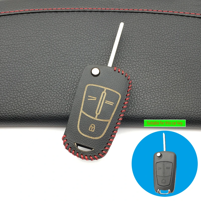 Высококачественный кожаный чехол для ключей брелок Opel Astra H J G Insignia Vectra C Corsa D Zafira B