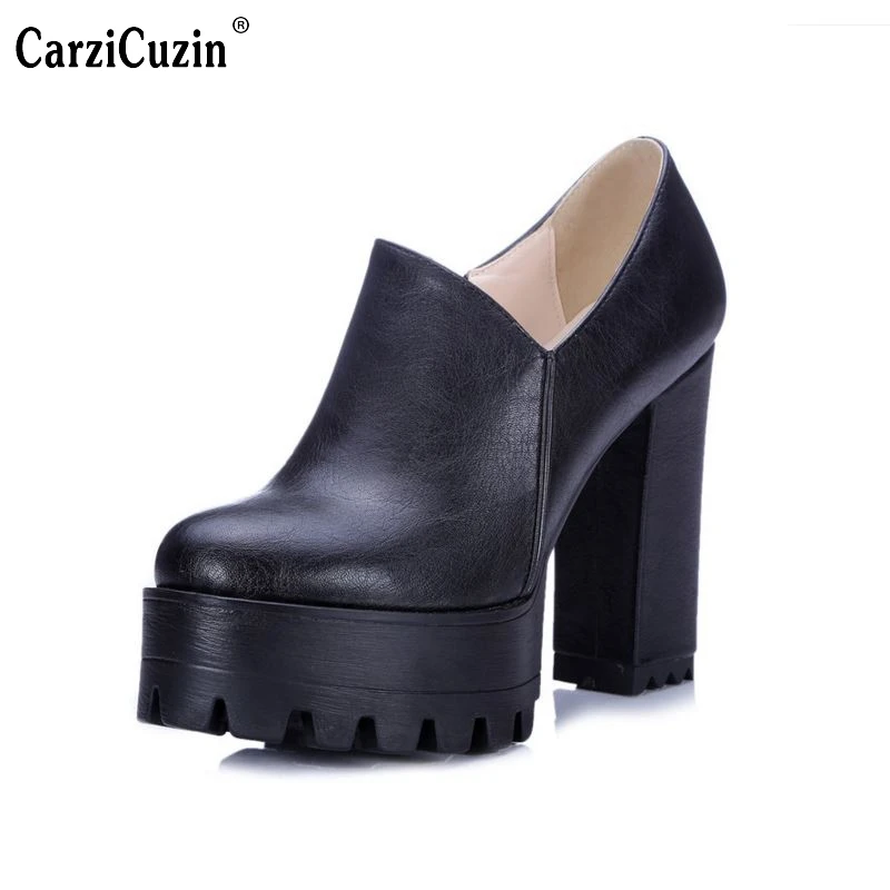 women square high heel shoes spring female water proof