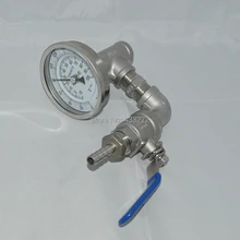 Homebrew Wort охладитель термометр и клапан управления для домашнего пивоварения
