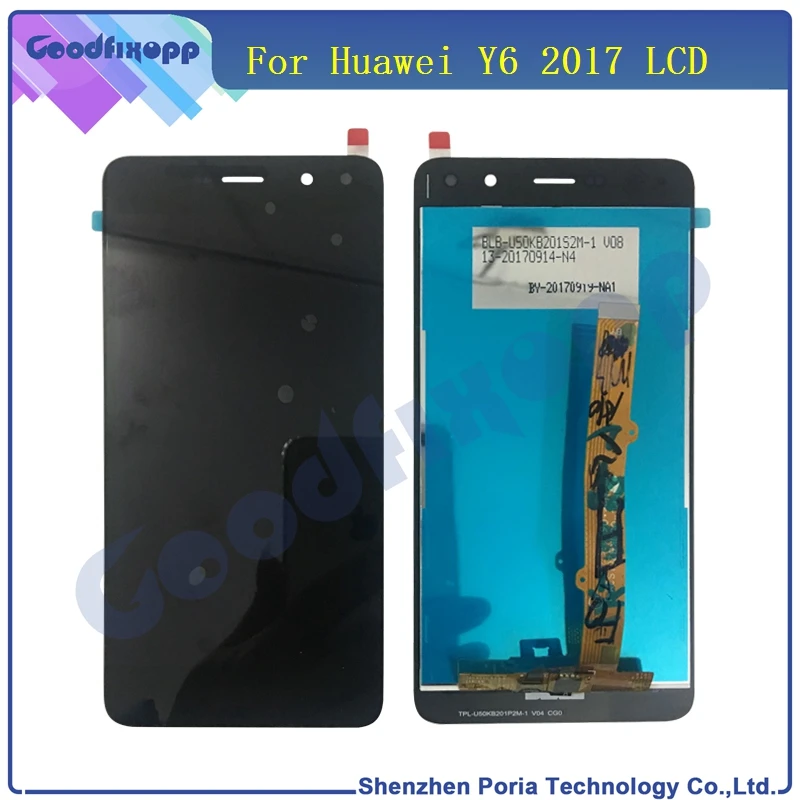 Для Huawei Y6 2017 ЖК дисплей сенсорный экран дигитайзер в сборе Замена телефона для Y5