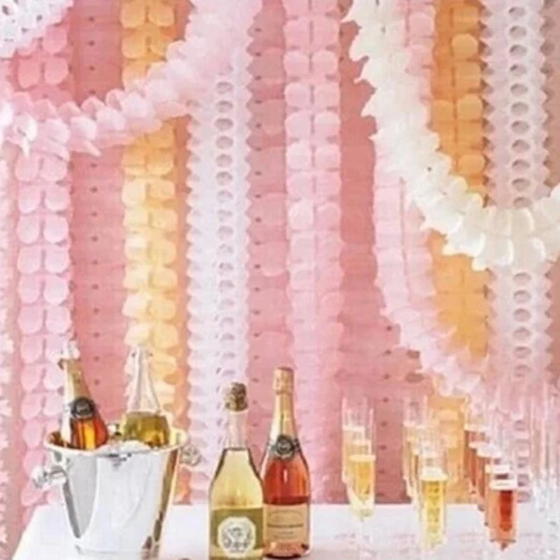 Гирлянда клевера из папиросной бумаги флажки 3 6 м|tissu paper party decor|party partypaper tissue |
