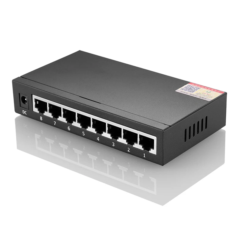Network Switch 10/100/1000 Mbps 8 Ports RJ45 HUB Gigabit LAN