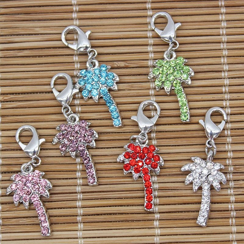 

In 2016 classic fashion mini romantic coconut trees lobster clasp pendant jewelry products