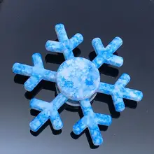 Новые платья снежинки, фиджет-Спиннер EDC ручная блесны аутизм ADHD подарок на день рождения Детские Рождественские подарки металла пальчиковые игрушки обсушки салатных листьев