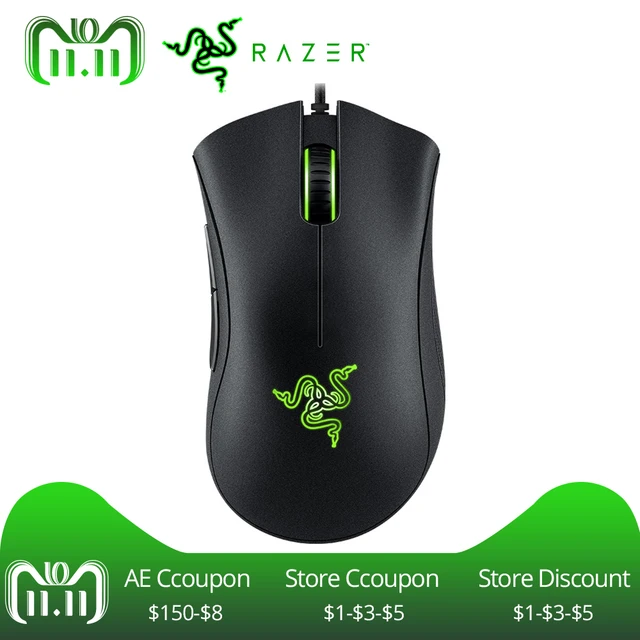 Cheap Razer DeathAdder Essential Ergonomic Professional-Grade Gaming Mouse 6400 DPI Optical Sensor Gamer For Computer Laptop PC Mices Cheap Razer DeathAdder Essential Ergonomic Professional-Grade Gaming Mouse 6400 DPI Optical Sensor Gamer For Computer Laptop PC Mices