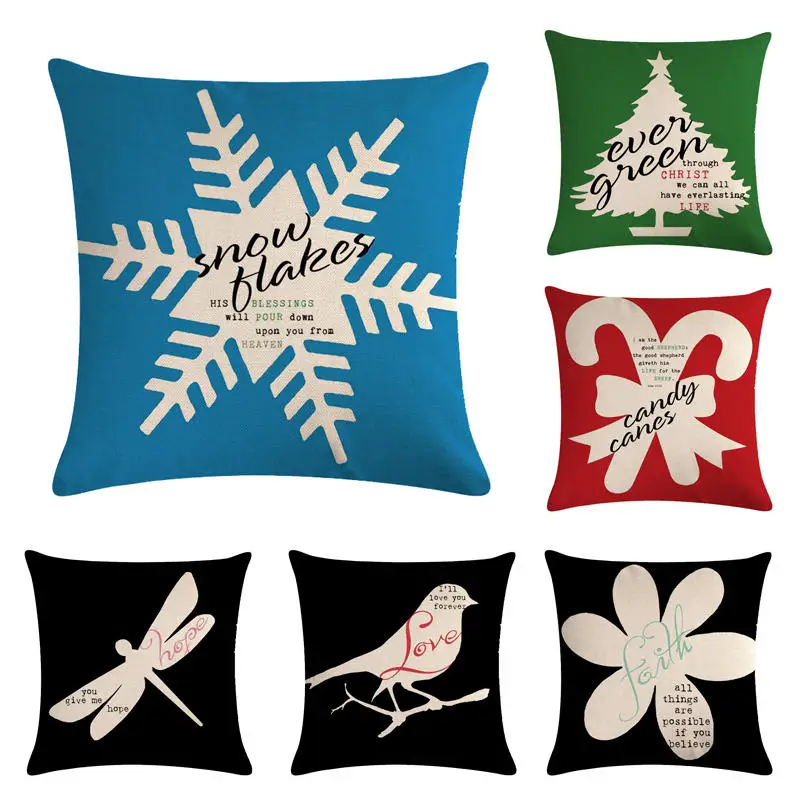 Black symbol HomerDecor Cushion Cover Throw Pillowcase Pillow Covers 45 * 45cm Sofa Seat Decorative | Дом и сад