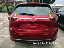 2pcs Exterior Car-styling ABS Chrome Rear Trunk Lid Cover Trim For Mazda CX-5 CX5 2nd Generation 2017 2018