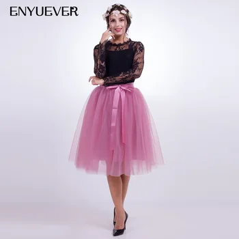 

Enyuever Tutu Skirt Underskirt 6 Layers Dance Tulle Skirts Crinoline Jupon Vintage Rockabilly Petticoat Woman Short Overskirt